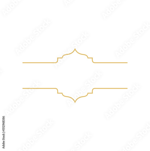 Islamic golden frame decoration 