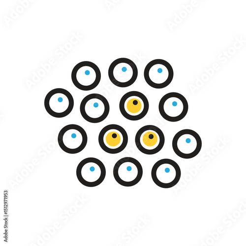 Multi color icon for white pepper
