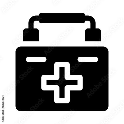 First aid kit glyph icon