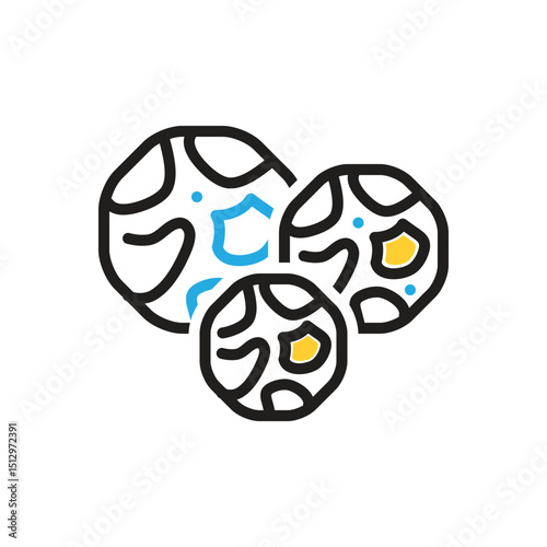 Multi color icon for black pepper