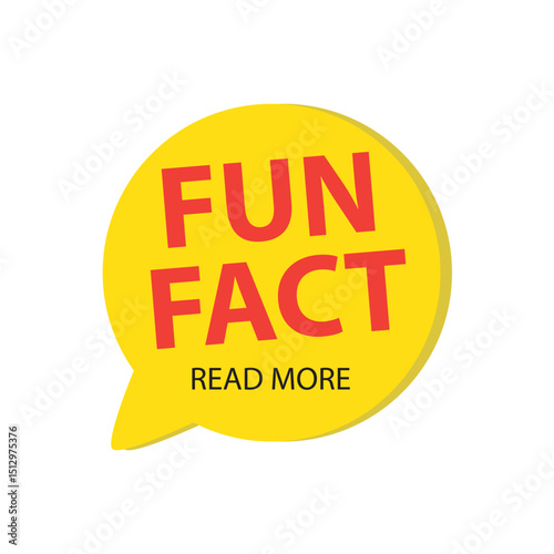 Fun fact typography bubble. Did you know knowledge design text message phrase information
