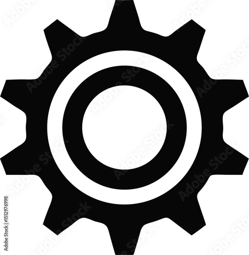 Gear icon vector set. clockwork illustration sign collection. Mechanics symbol.