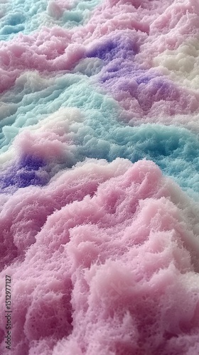Colorful fluffy abstract texture