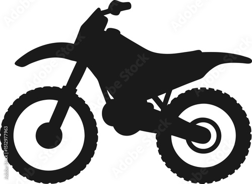 Vector silhouette illustration of a biker on a mountain bike, perfect for extreme sport and transport designs