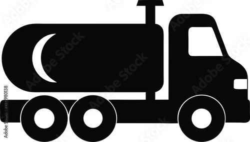 A vibrant cartoon illustration depicts a delivery truck, an icon of transport, distributing cargo on the road, symbolizing efficient service