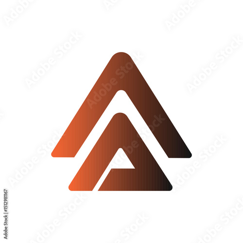 Abstract Geometric Triangle Logo Design Modern & Minimalist Branding
