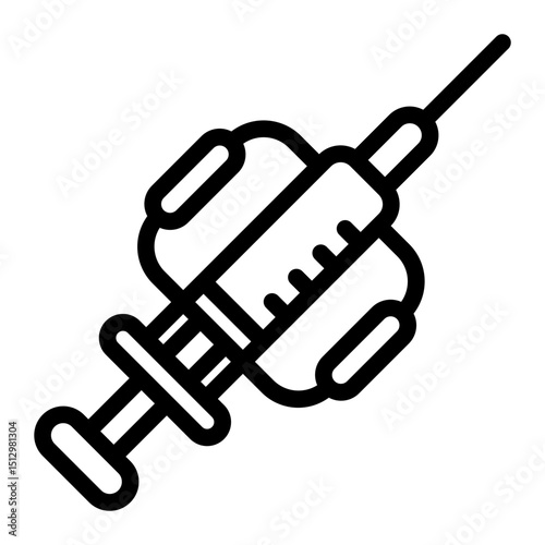 syringe Line Icon