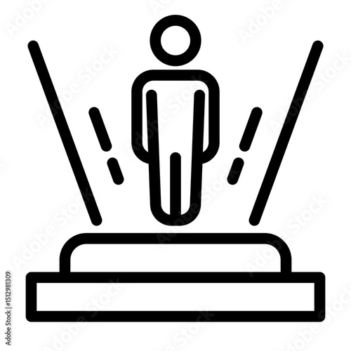 teleport Line Icon