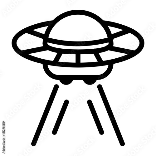 ufo Line Icon