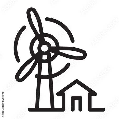 Wind turbine, representing wind energy as a renewable resource.