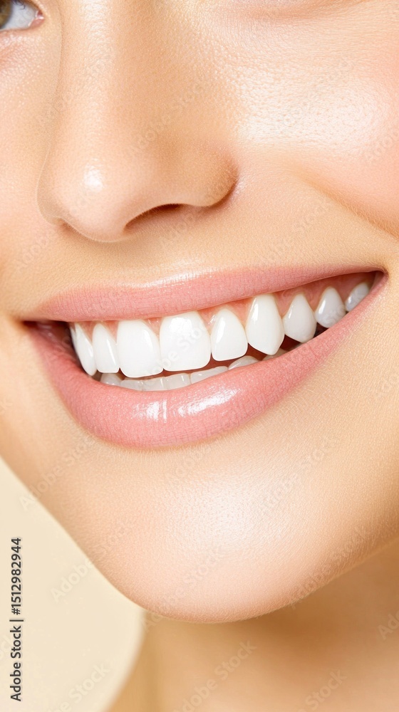 Obraz premium Close-up smiling woman's teeth (1)