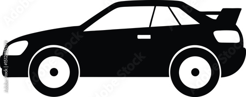 New silver luxury sport SUV, a rapid transport vehicle with a sleek design, seen from the side