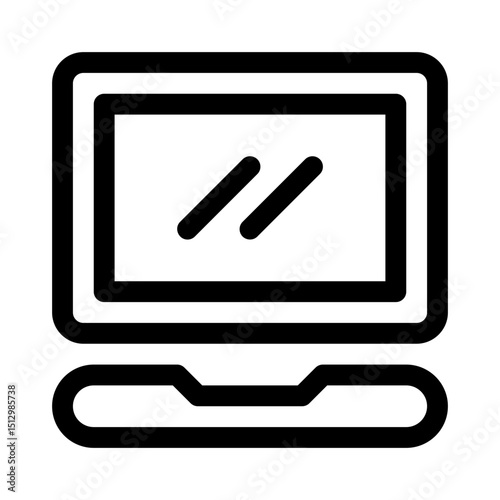 Laptop line icon