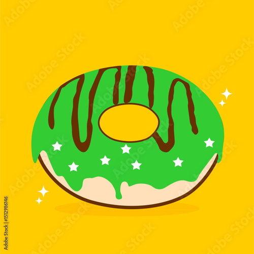 DESSERT, COLORFUL DONUT VECTOR SPRINKLE, MESEM, CREAM