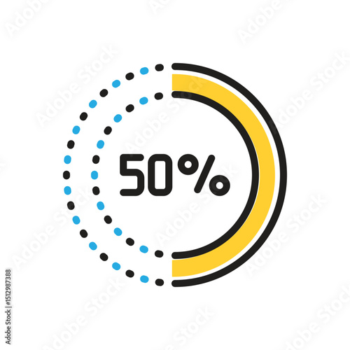 Multi color icon for remaining