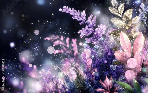 Magical floral bokeh