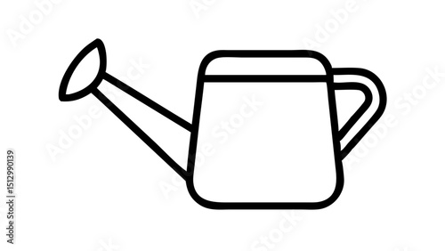 vector illustration of watering can
