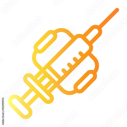 syringe Line Gradient Icon