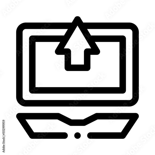 Laptop line icon