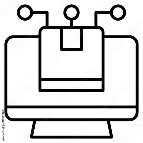 Digital Product Outline Icon