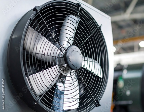 Industrial fan close-up