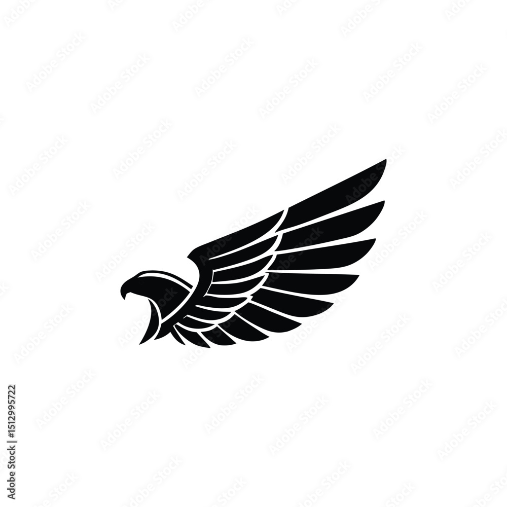 Obraz premium Elegant Eagle Vector Illustration