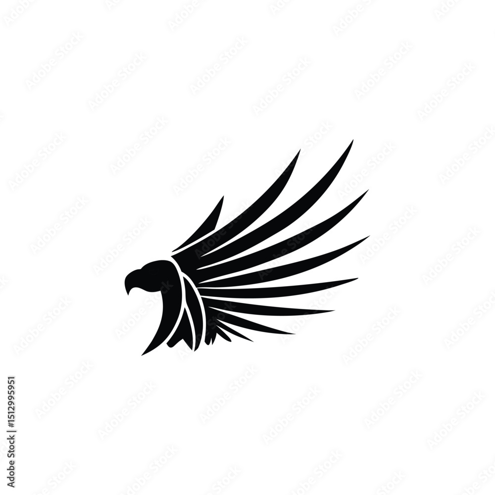 Obraz premium Elegant Eagle Vector Illustration