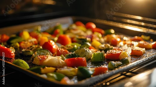 Oven-Roasted Vegetables Displaying Culinary Artistry and Healthy Eating