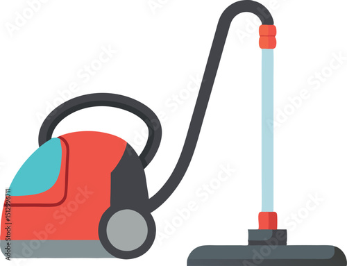 Modern Vacuum Cleaner Vector Graphics for Designers