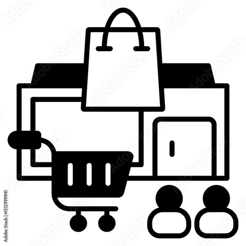 Retail Black Icon