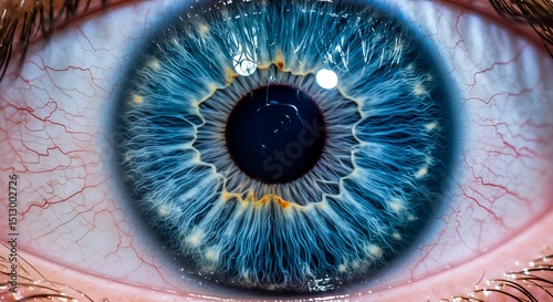 Into the Blue Depths: A Macro Eye