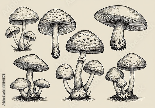 Ink & Stem: A Mycological Sketchbook