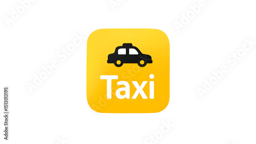 Taxi icon. Transportation and ride service PNG icon, transparent background