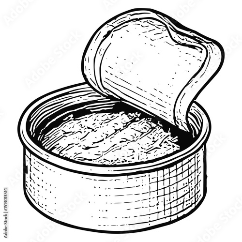Open Can with Pâté or Spread