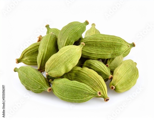 Wallpaper Mural Cardamom isolated on white background  Torontodigital.ca