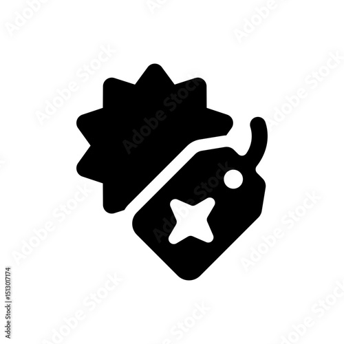 New sticker. Black new product or collection badge