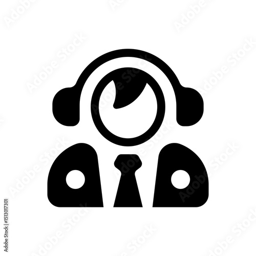 Online web support system. Call center icon