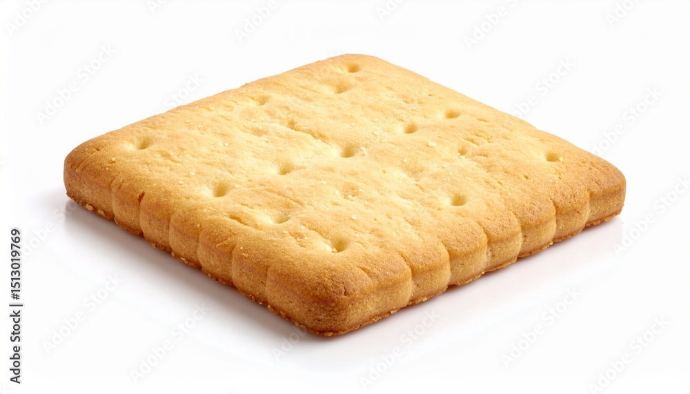 Fluffy buttery biscuit isolated on white background Fluffy buttery biscuit isolated on white background