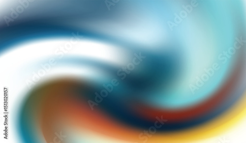 Abstract blue and white background with a light swirling wave pattern and digital technology vortex design