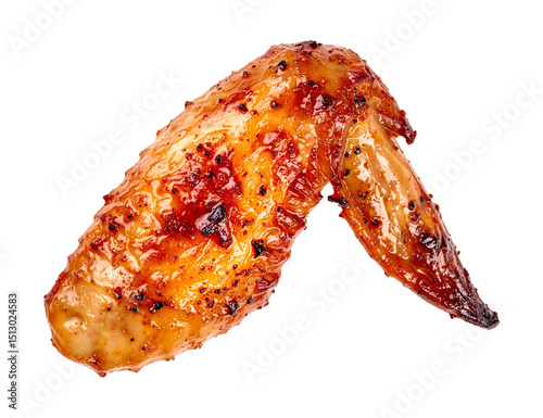 Glazed Grilled Chicken Wing with Spicy Pepper Marinade