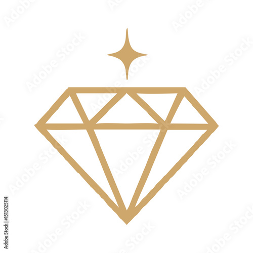 A luxurious and elegant jewelry logo design featuring premium fonts and a sparkling diamond or gem symbol. Perfect for jewelry brands, gold shops, diamond stores, and fashion accessories businesses. T