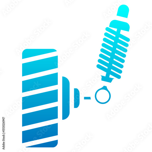 Suspension glyph gradient icon