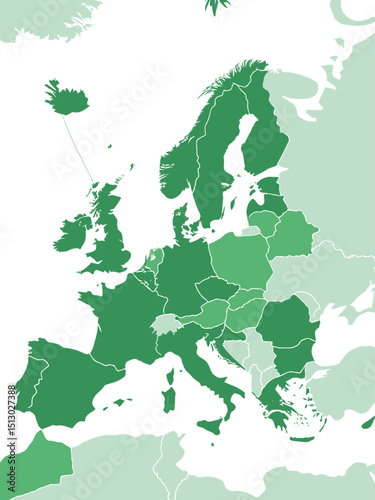  euro a map of europe showing all of the capital cities as a green dot connected by wires