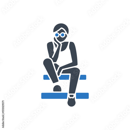 Person Sitting Casual Icon