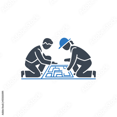 Collaborative Design Planning Icon