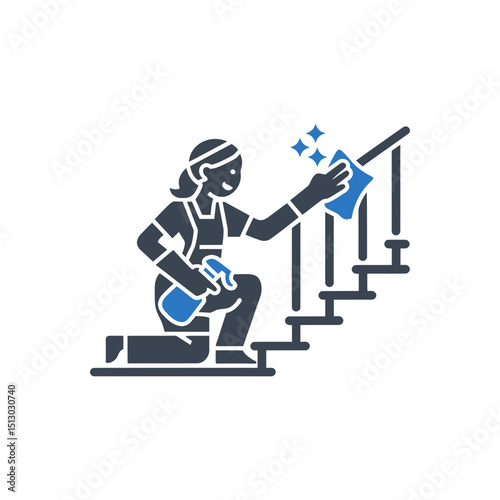 Cleaning Handrail Icon