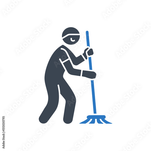Mopping Floor Icon