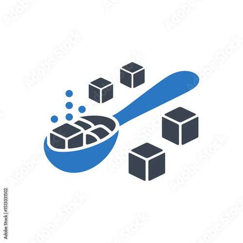 Sugar Cubes Spoon Icon