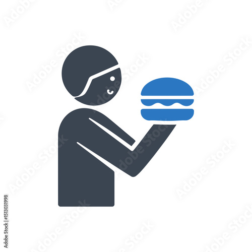 Holding Burger Icon