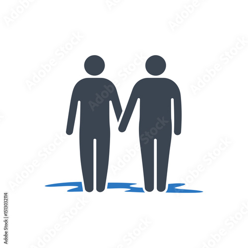 Together Walk Peacefully Icon